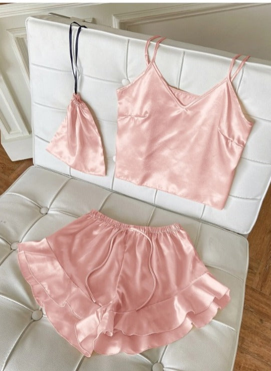 SATIN LADY PAJAMAS