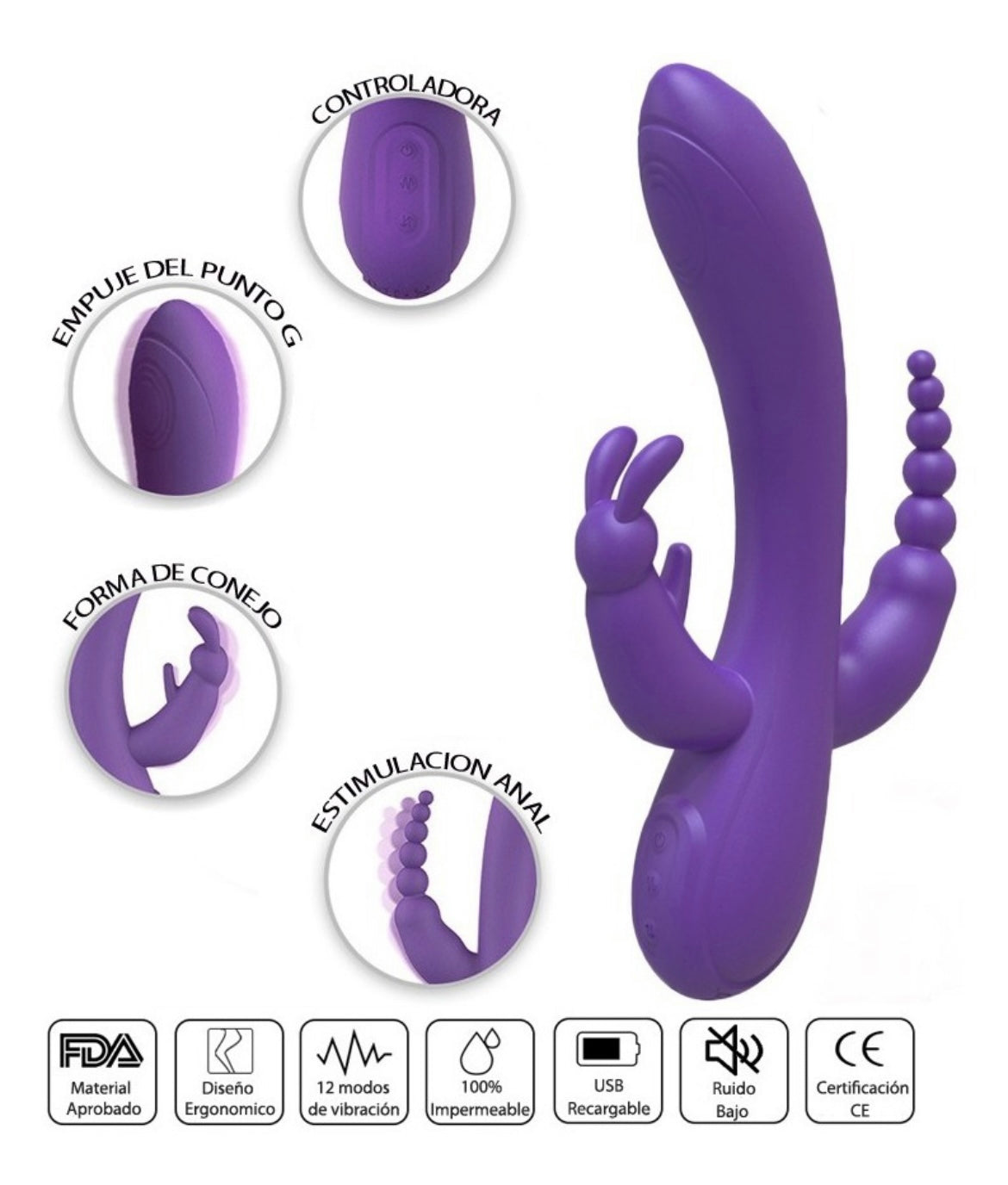 VIBRADOR CONEJO – Aribest Lencería